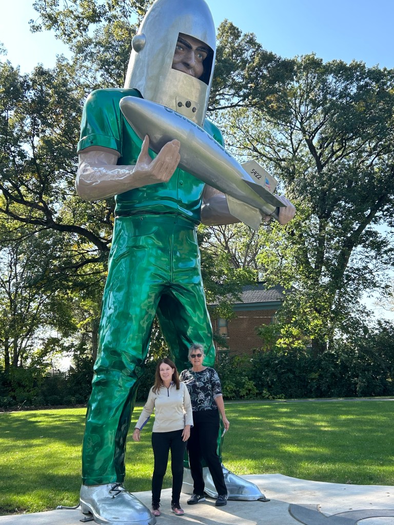 the Gemini Giant in Wilmington Illinois along Route 66